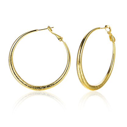 1.6" Round Hoop Earring in 18K Gold Plated