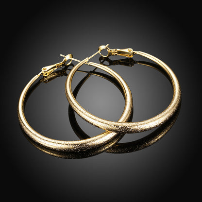 1.6" Round Hoop Earring in 18K Gold Plated